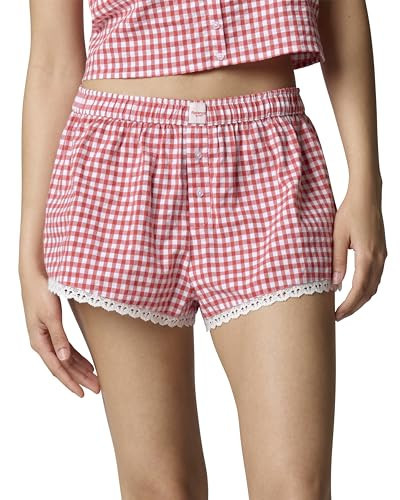 florence by mills Women's Cheeky Boxer, Red Gingham, X-Large | Amazon (US)