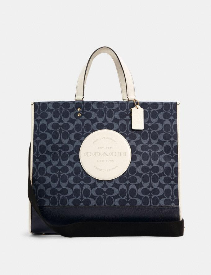 Dempsey Tote 40 in Signature Jacquard With Patch | Coach Outlet US