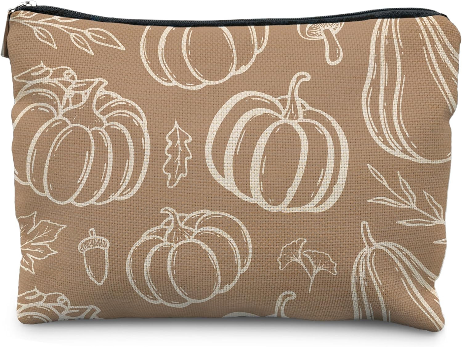 Boho Fall Pumpkin Cosmetic Makeup Bag for Women | Amazon (US)