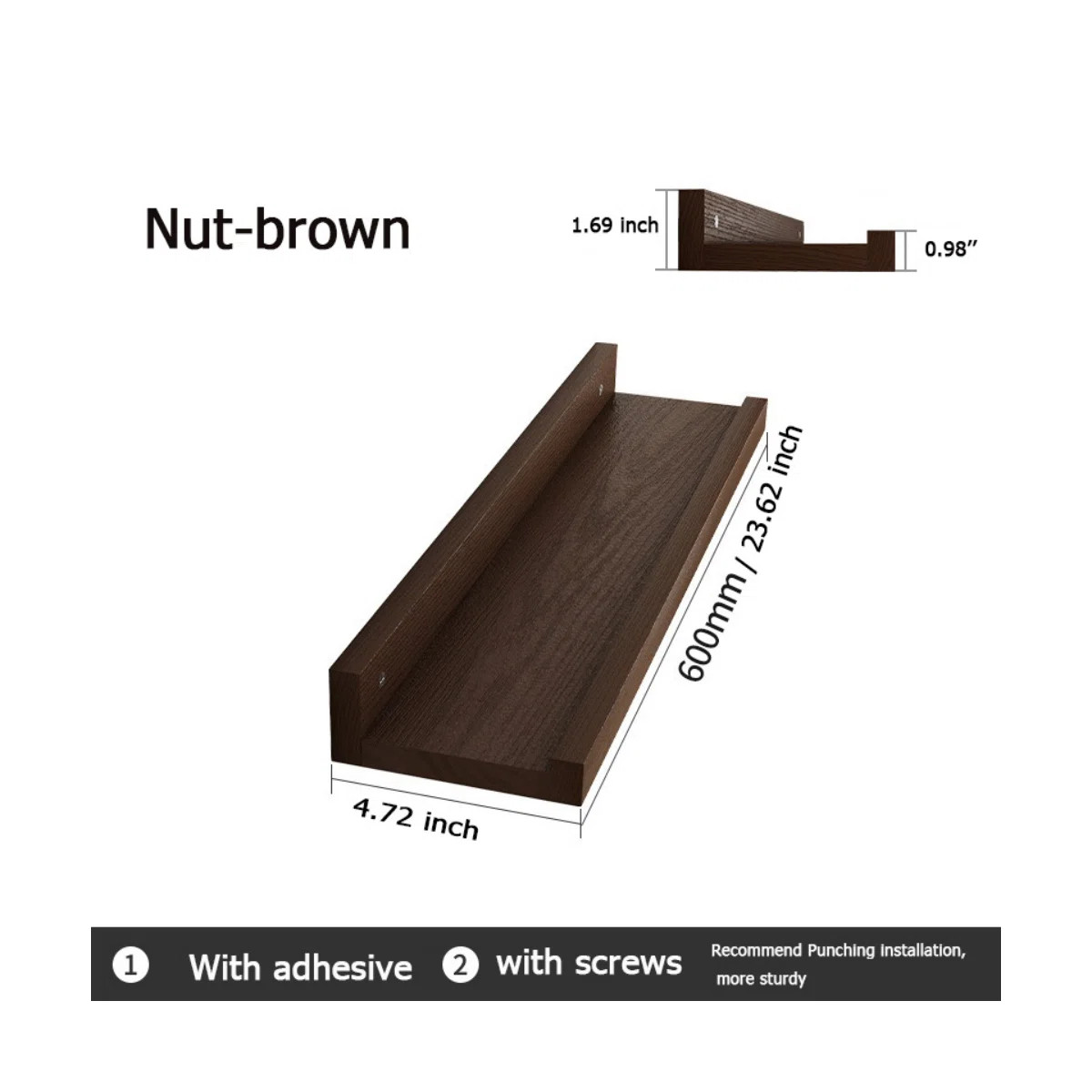 Atsushi Solid Wood Floating Shelf | Wayfair North America
