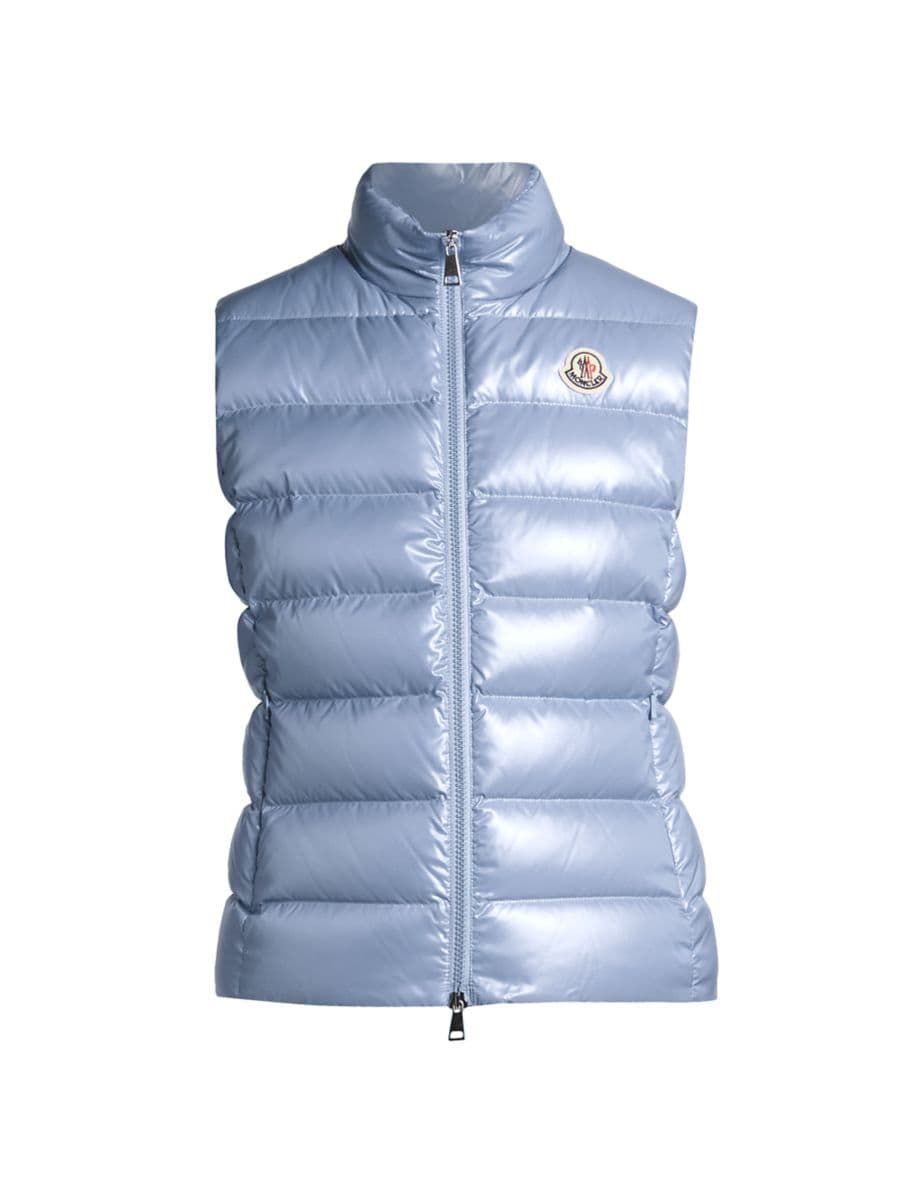 Moncler Ghany Quilted Shiny Vest | Saks Fifth Avenue