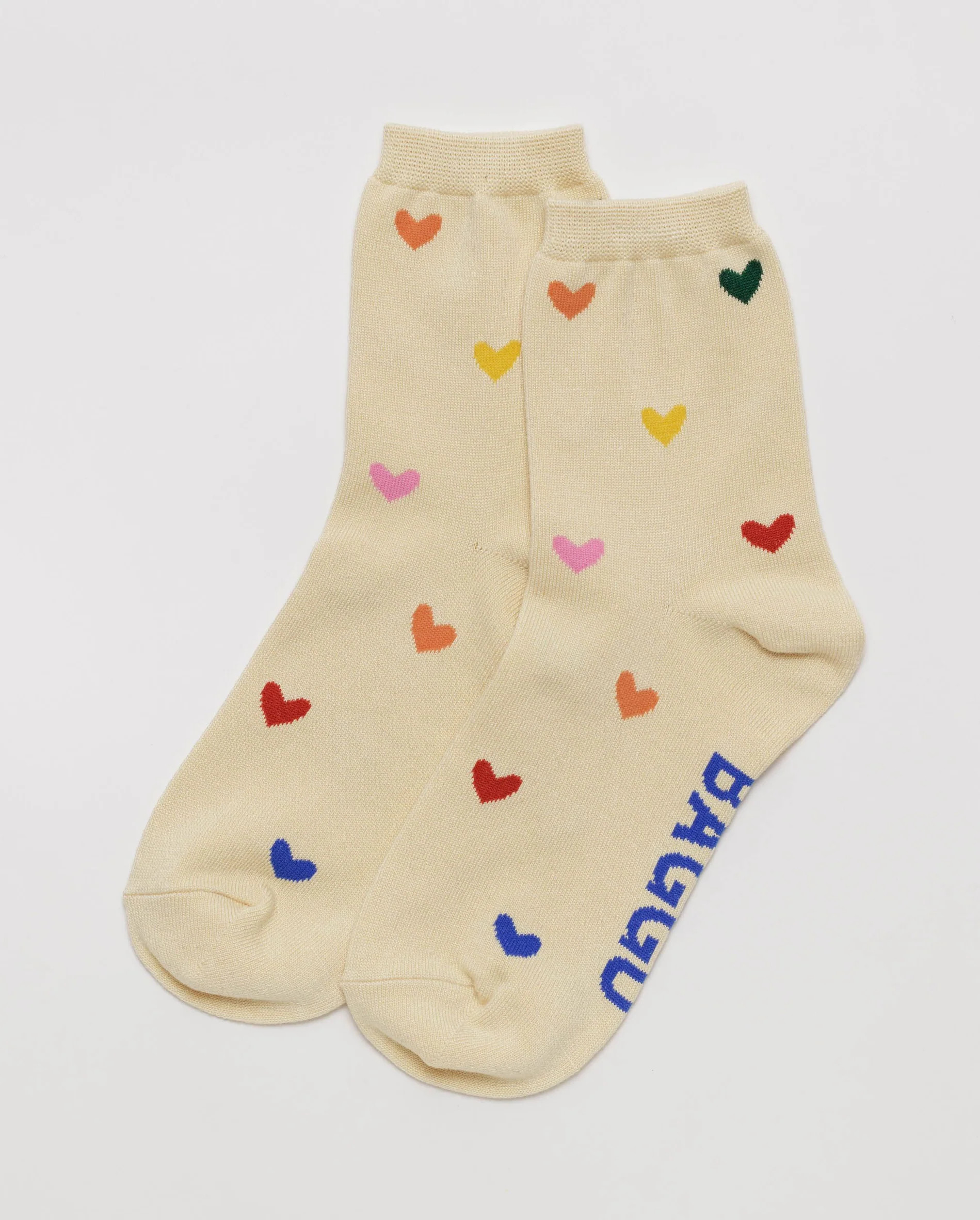 Crew Sock : Hearts - Baggu | BAGGU