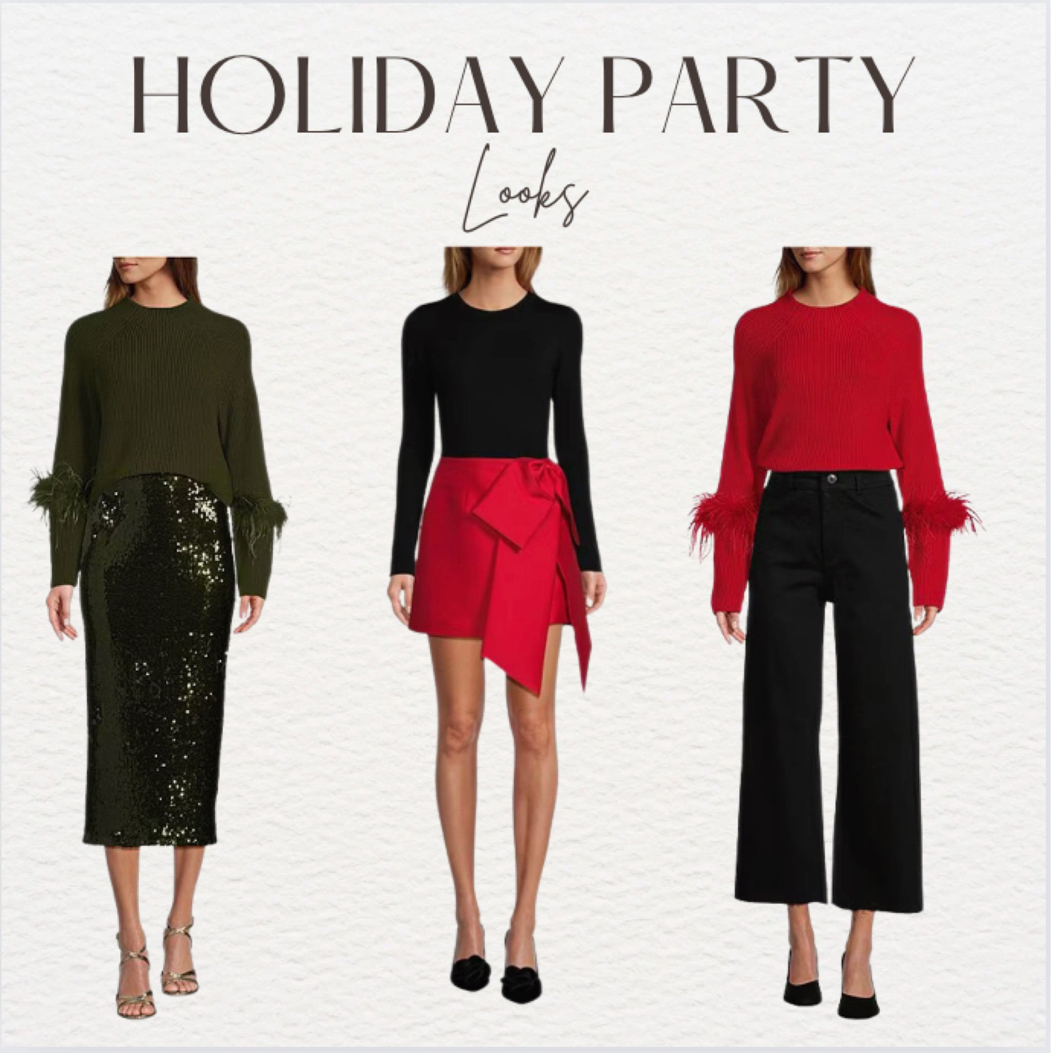 Holiday party looks  

#LTKHoliday #LTKStyleTip #LTKSeasonal