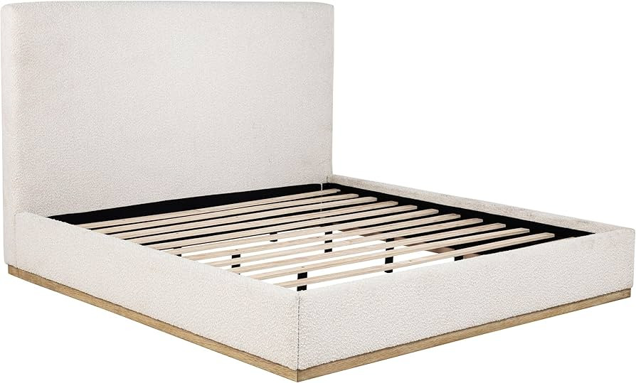 Coaster Home Furnishings Knox Transitional Boucle Upholstered Eastern King Size Panel Bed Frame P... | Amazon (US)