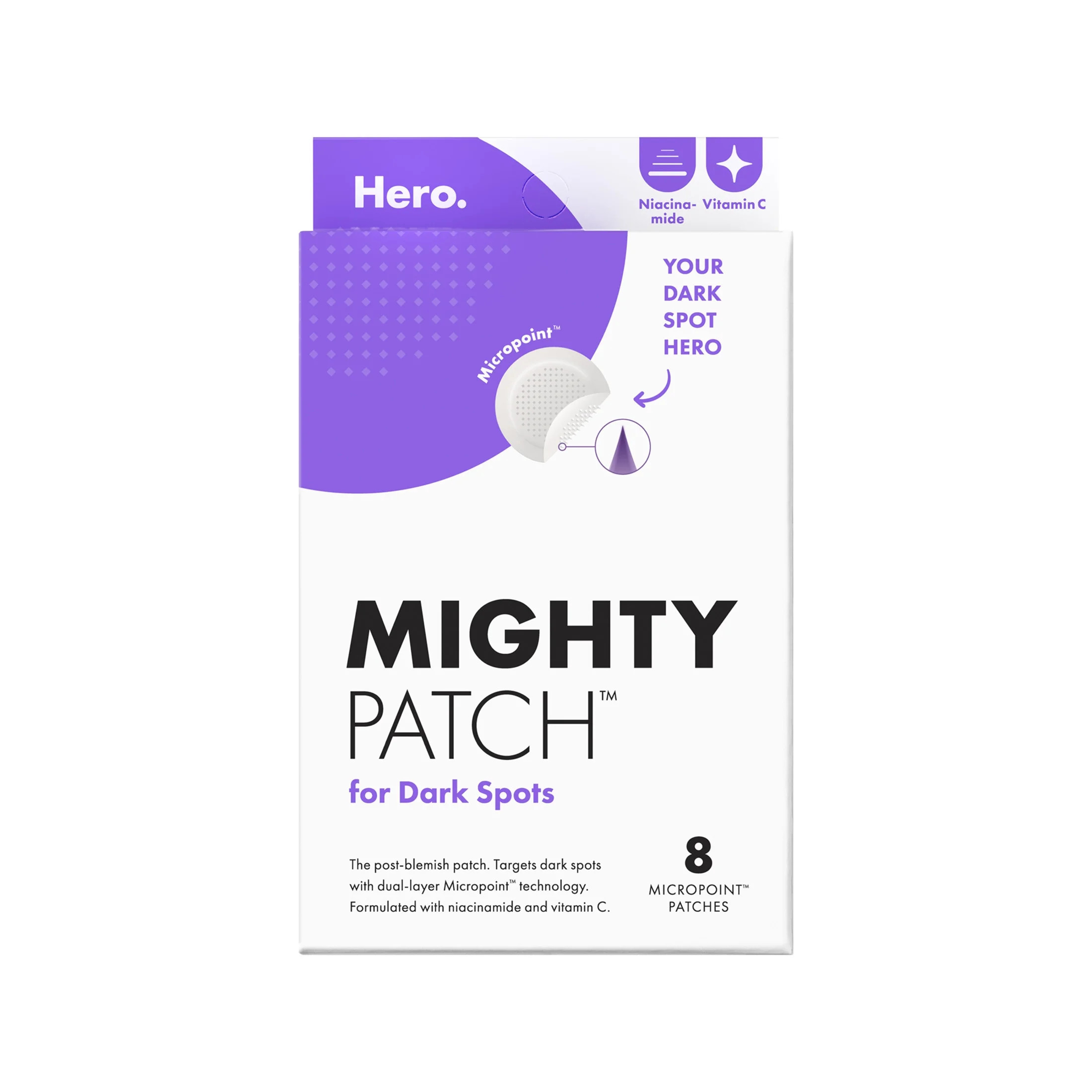 Hero Cosmetics Mighty Patch Micropoint for Dark Spots, Post-Blemish Dark Spot Patch, 8 Count | Walmart (US)