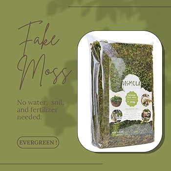 USMOLA Fake Green Moss for Potted Plants, 4OZ Artificial Moss for DIY Crafts, Faux Moss for Table... | Amazon (US)