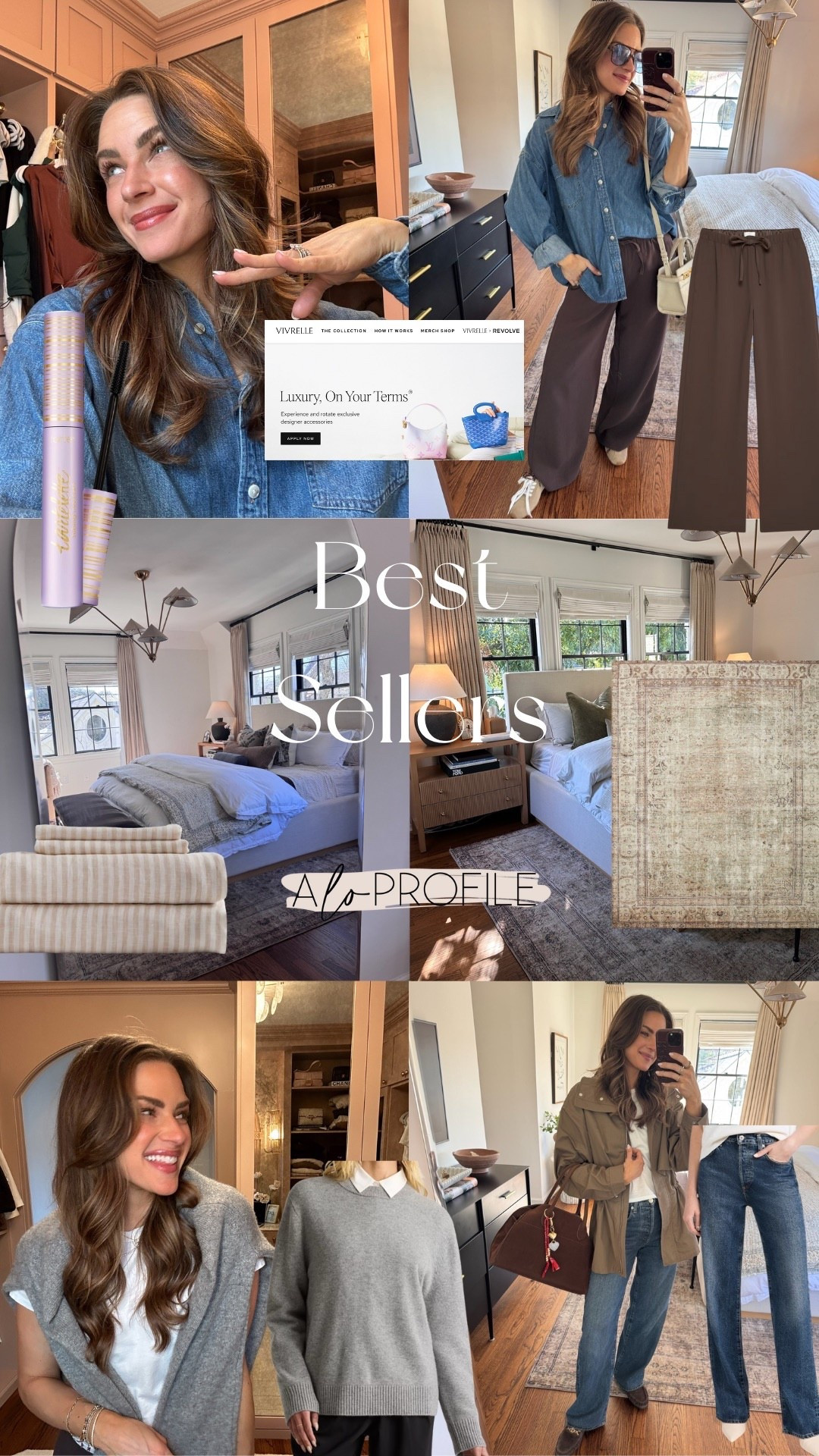 WEEKL BESTSELLERS ✨
1. Go to Sweater
2. Bedroom Rug
3. Everyone's fav pants
4. Designer Bags for soo much less (code: LAURENROSCOPF for you all to try your first month, free)
5. Trouser Jeans 
6. The Best mascara. Ever. (code: ALOPROFILE to save sitewide)
7. New Sheets



#LTKBeauty #LTKHome #LTKootd