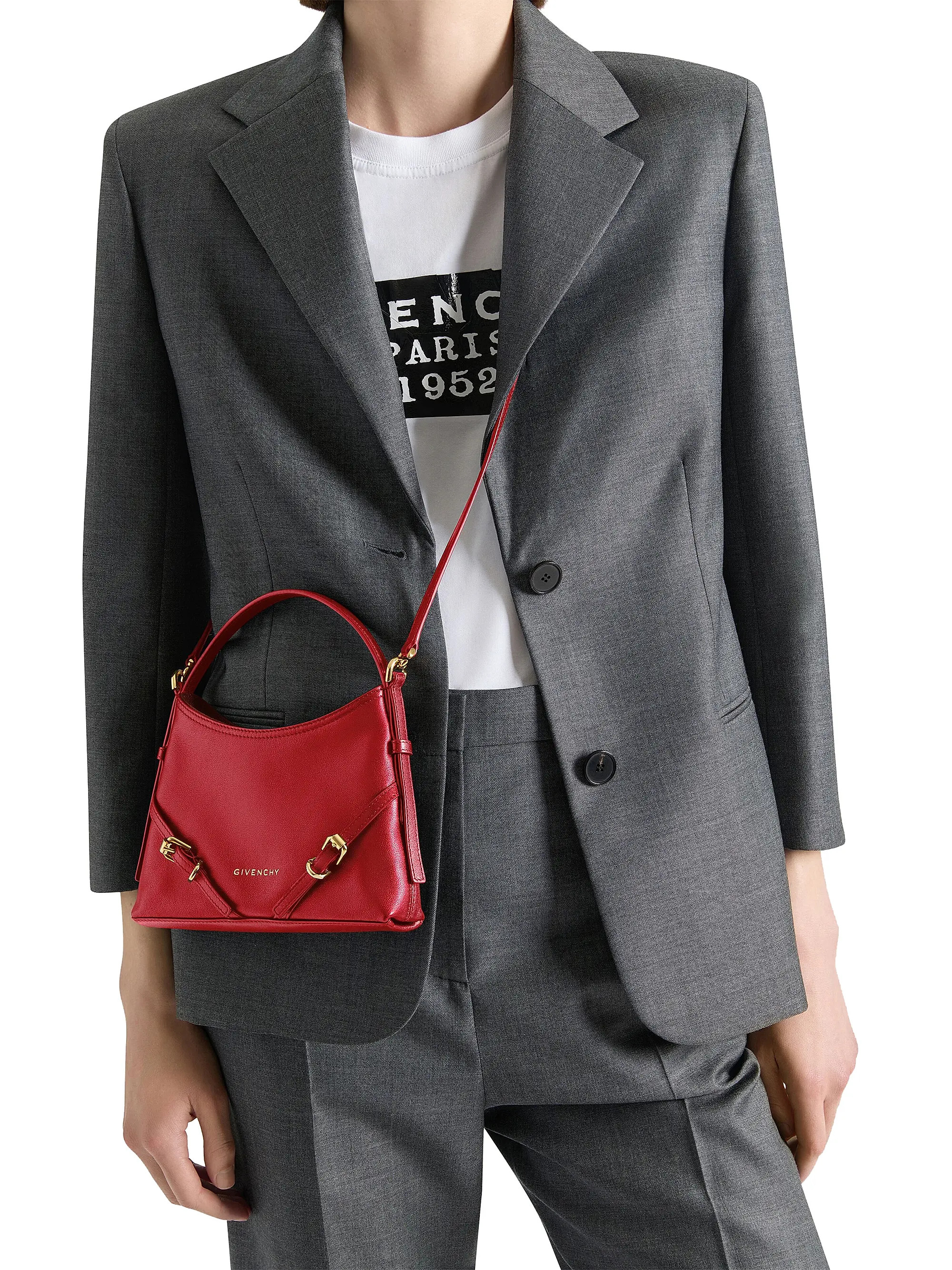 Nano Voyou Top Handle Bag in Shiny Leather | Saks Fifth Avenue