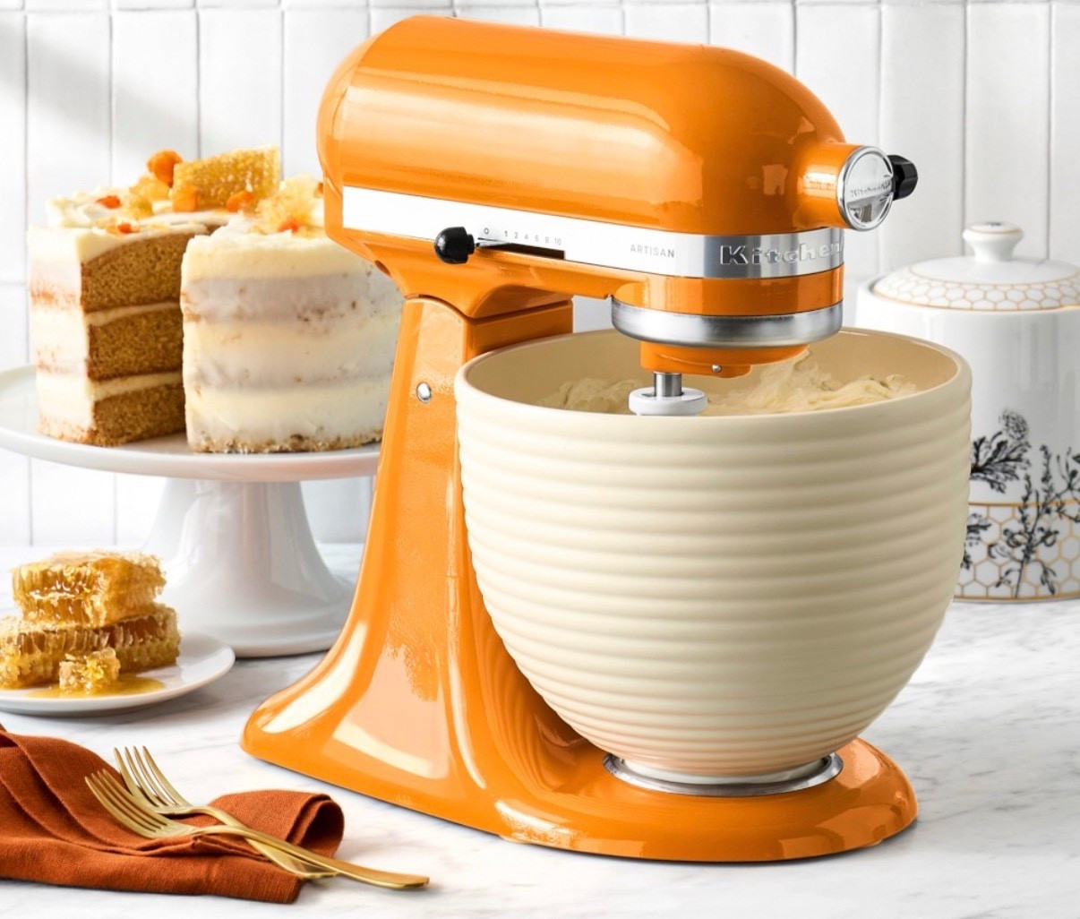 KitchenAid® Artisan Stand Mixer, Limited-Edition Honey & Ceramic Bowl, Bee Hive, 5-qt, kitchen, small appliance, baking, cookingg

#LTKfoodie #LTKHome