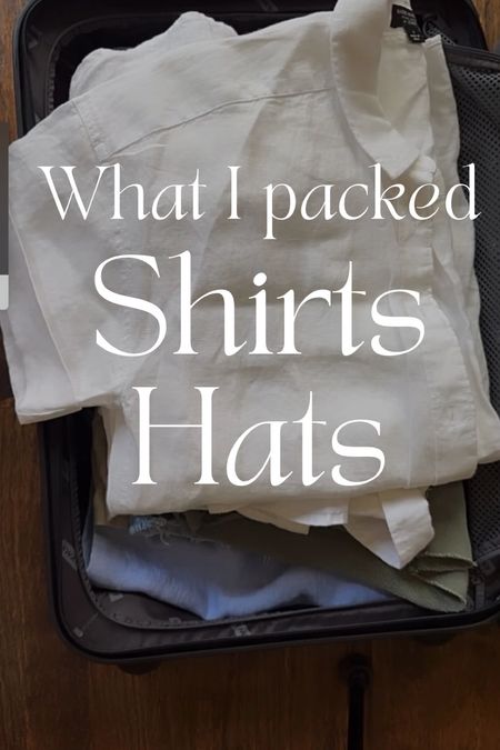 Packing for beach trip. Shirts & hats

#LTKStyleTip #LTKTravel #LTKOver40