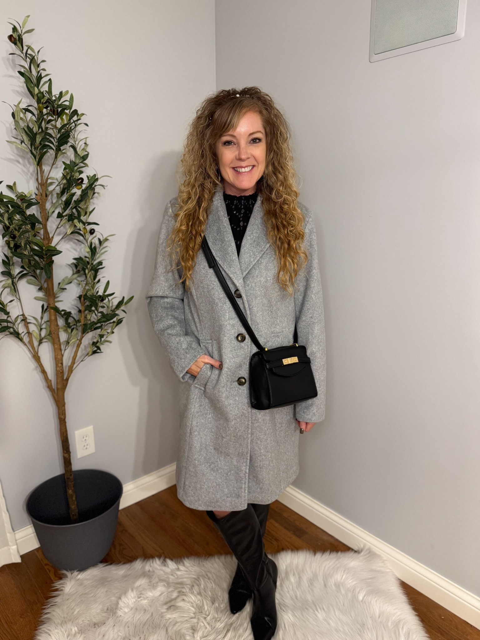 Walmart holiday outfit / Christmas outfit / wedding guest dress / NYE outfit / affordable fashion 

*Smocked mini dress- size small, if in between, size up 
*Boots- Target last year, linking similar 
*Wool Coat- sized up to medium for extra room. Love the fit! 😍

#LTKHoliday #LTKFindsUnder50 #LTKOver40