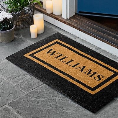 Personalized Double Border Doormat | Williams-Sonoma