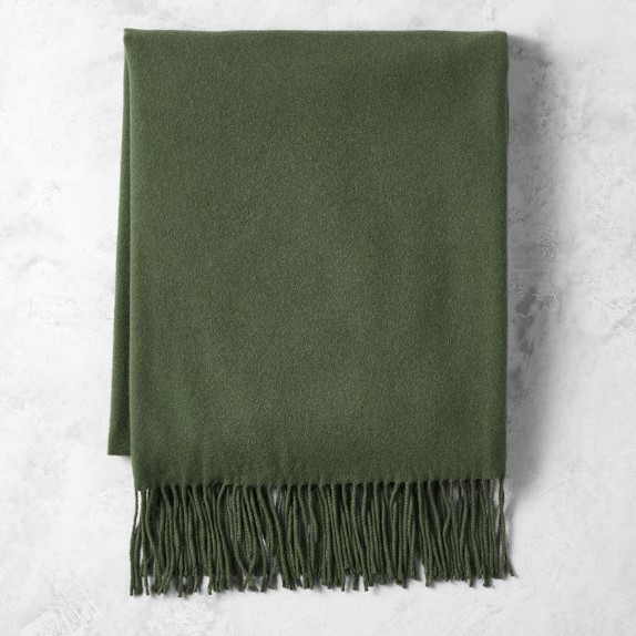 European Solid Cashmere Throw | Williams-Sonoma