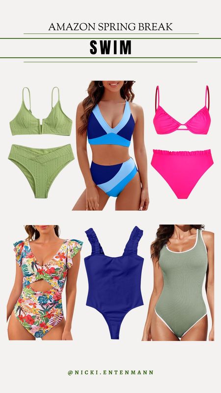 Amazon has great options for swimsuits, perfect for Spring Break! 

Spring break, swim, amazon fashion, Amazon swim, amazon bikini, amazon one piece, nicki entenmann 

#LTKtravel #LTKswim #LTKSeasonal