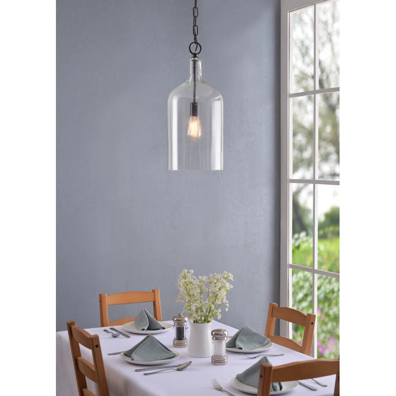 Clematite 1 - Light Single Jar Pendant | Wayfair Professional