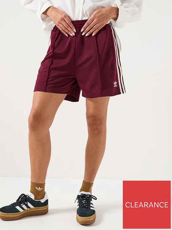 adidas Originals Women's Firebird Short - Burgundy | Very (UK)