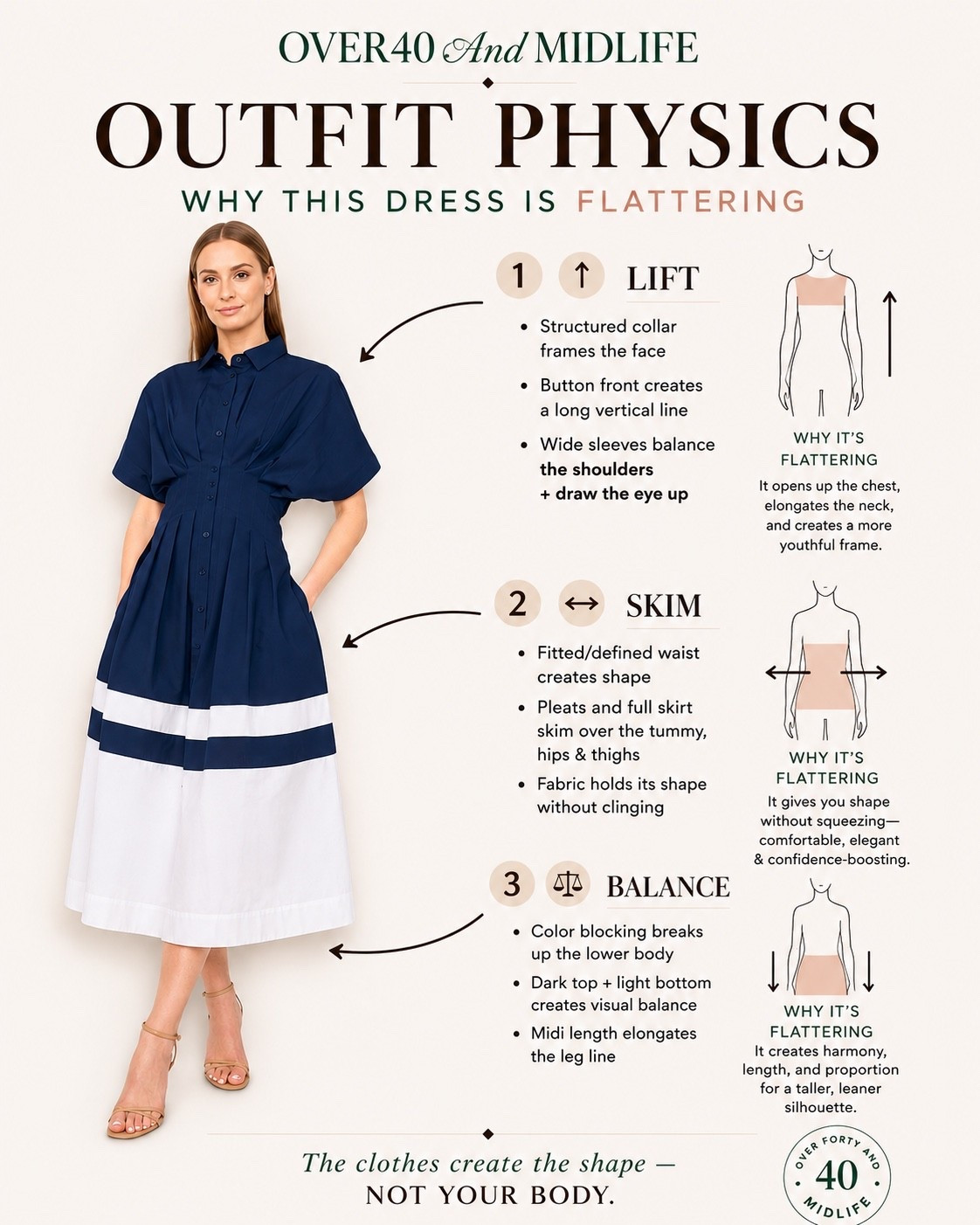 ✨Tap the bell, save and ❤️ for over 40 fashion, midlife style, midsize fashion and luxury looks for less. 

If getting dressed has felt harder lately… this is why I keep reaching for dresses like this 🤍

✨ vertical stripes lengthen
✨ tie waist creates shape without squeezing
✨ relaxed fabric skims instead of clings
✨ polished enough to look elevated…
but comfortable enough to actually LIVE in

This is what I mean by Outfit Physics.

The clothes create the shape not your body.

And honestly? These are the kinds of pieces that make getting dressed feel easy again.

👑"Helping you look good, feel good!" - Lindsey Denver 

#midlifefashion #over40style #midsizefashion #summerdress #over50style #bodyconfidence #genxstyle #outfitinspo

#LTKOver40

Comment SHOP below to receive a DM with the link to this post on my LTK ⬇ https://liketk.it/6eoLW

Comment SHOP below to receive a DM with the link to this post on my LTK ⬇ https://liketk.it/6eoT8