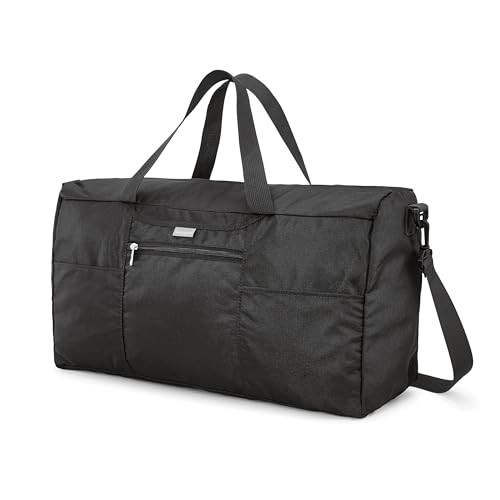 Samsonite Foldaway Packable Duffel Bag, Black, Medium | Amazon (US)