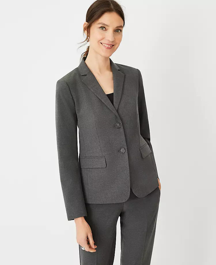 The Notched Two Button Blazer in Seasonless Stretch | Ann Taylor