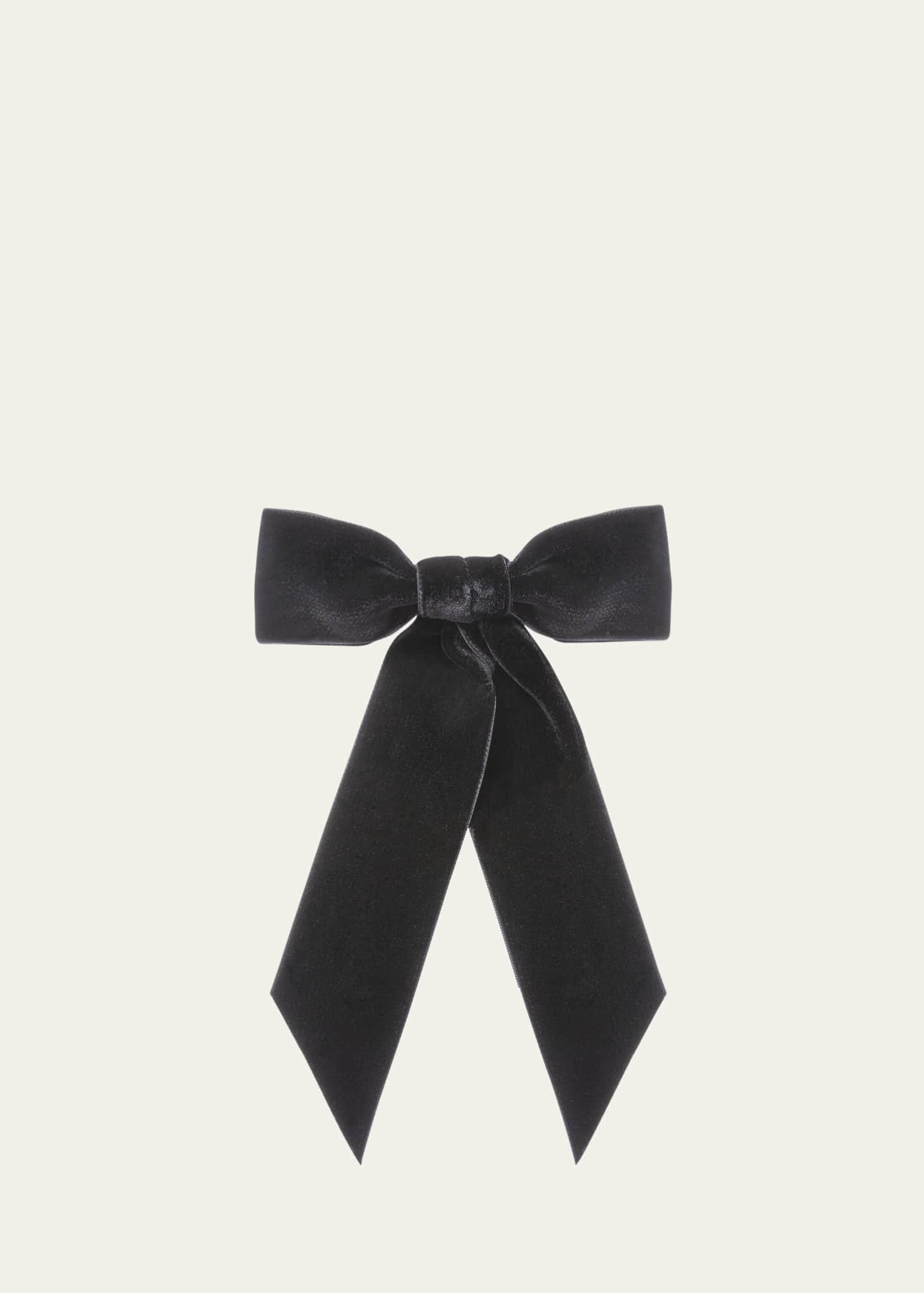 Jennifer Behr Wide Velvet Bow Barrette | Bergdorf Goodman