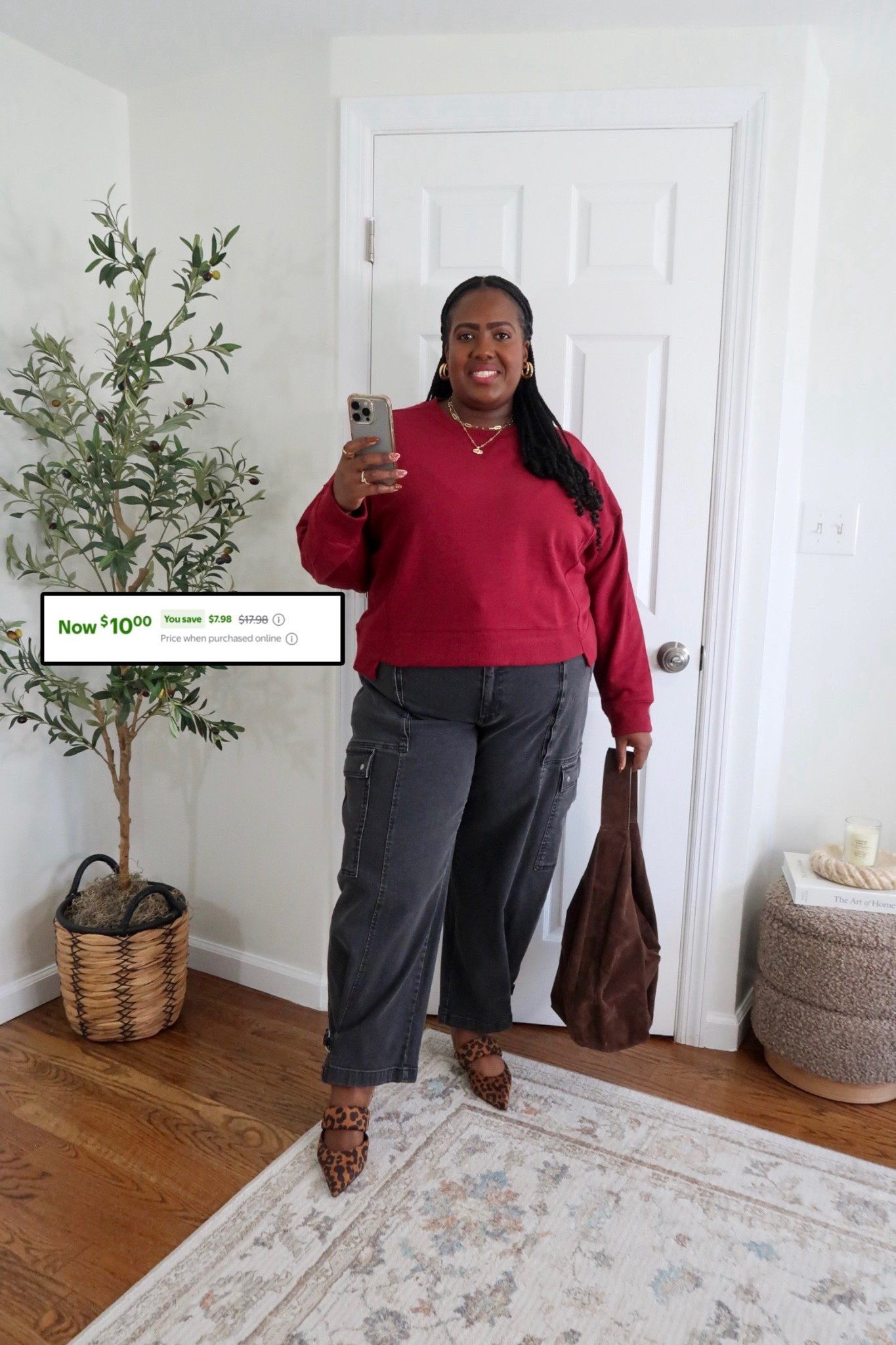 Time and Tru Ribbed Panel Sweatshirt. 

#LTKSeasonal #LTKPlusSize #LTKSaleAlert