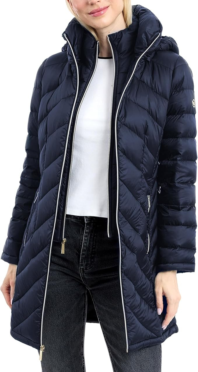 Michael Kors womens Long Packable | Amazon (US)