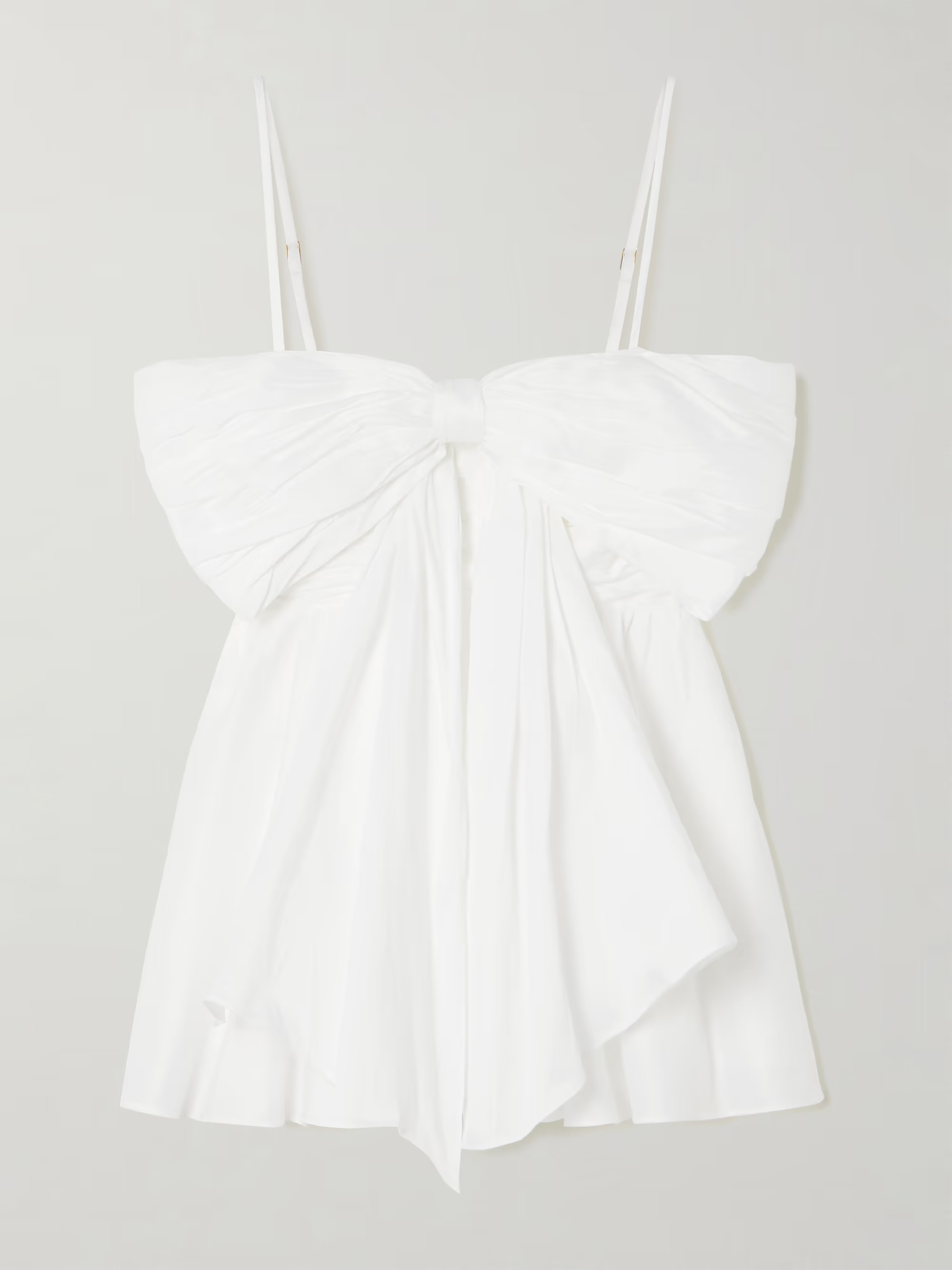 Scarlett bow-embellished crepe peplum top | NET-A-PORTER (UK & EU)