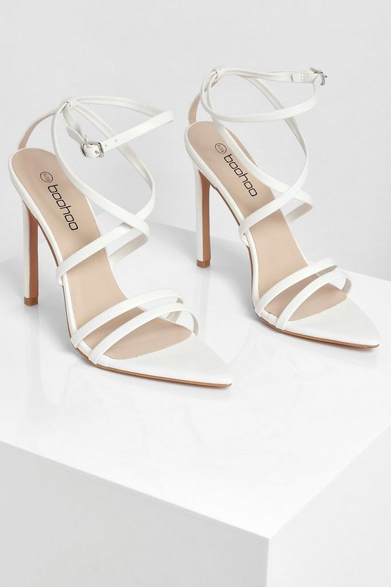Pointed Toe Strappy Stiletto Heels | Boohoo.com (US & CA)