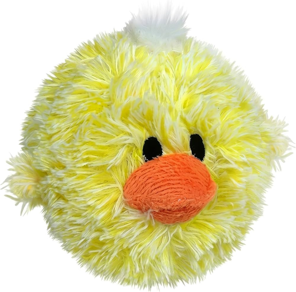 Pet Lou DOG'Z 4 Inch EZ Squeaky Chick Dog Plush Toy, Stuffing-Free Soft Plush, Durable Bouncy Squ... | Amazon (US)