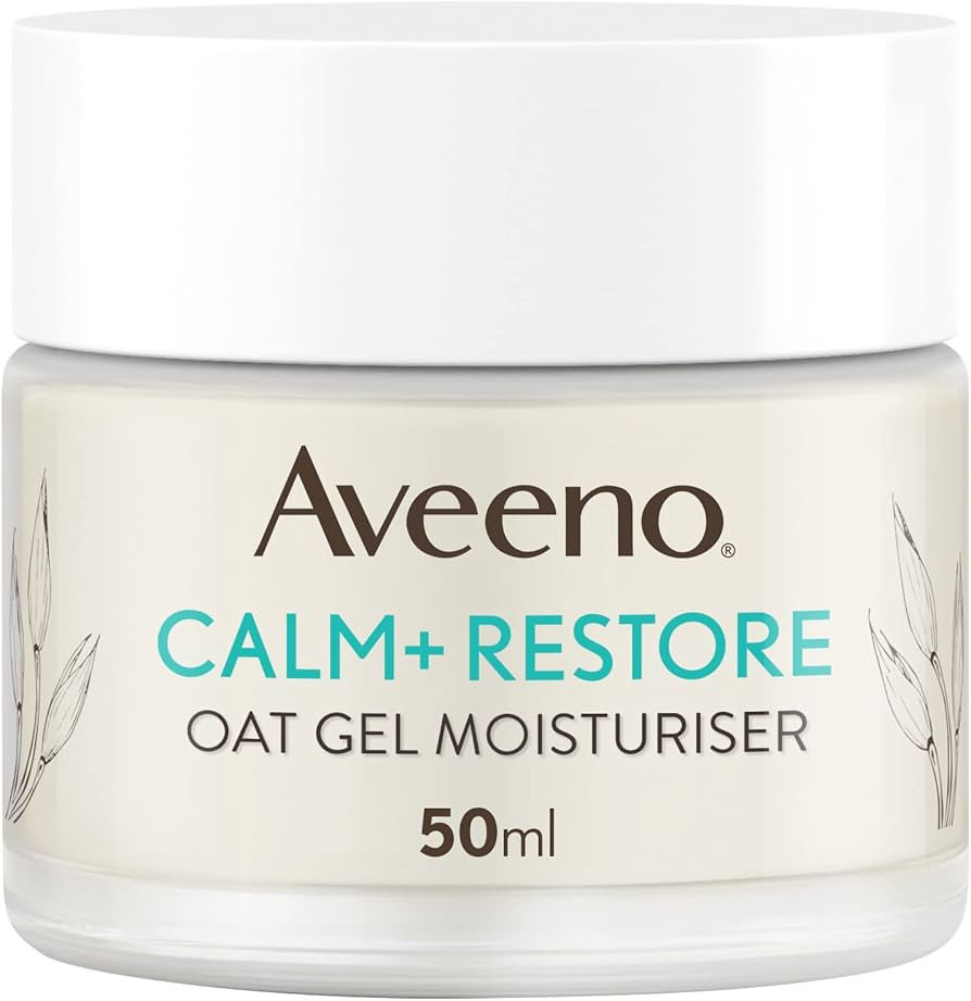 Aveeno Face Calm+Restore Oat Gel Moisturiser (1x 50ml), Face Moisturiser to Instantly Soothe and ... | Amazon (UK)
