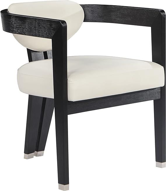 Meridian Furniture Carlyle Collection Modern | Contemporary Dining Chair, Solid Wood Finish, Soft... | Amazon (US)