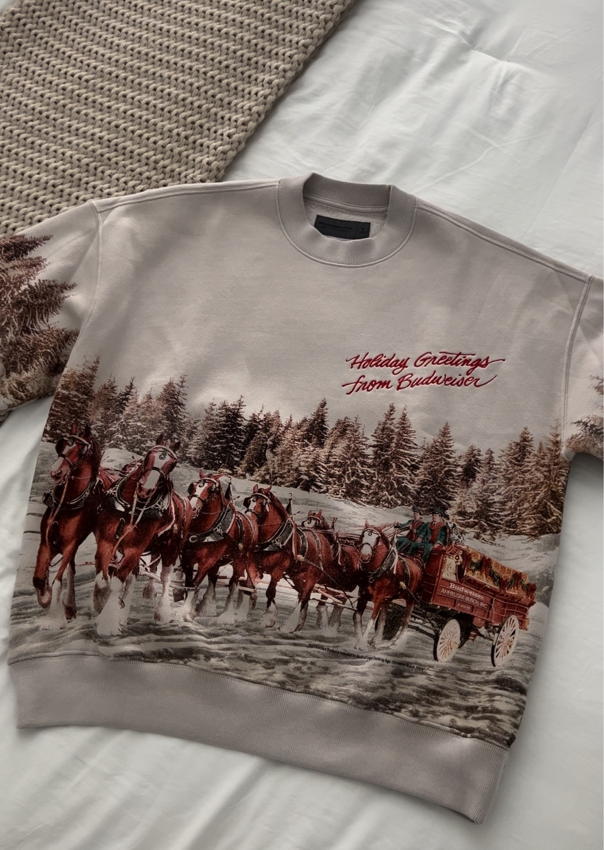 The perfect Christmas sweater DOES exist. I’m wearing a size small bc it’s Men’s. 