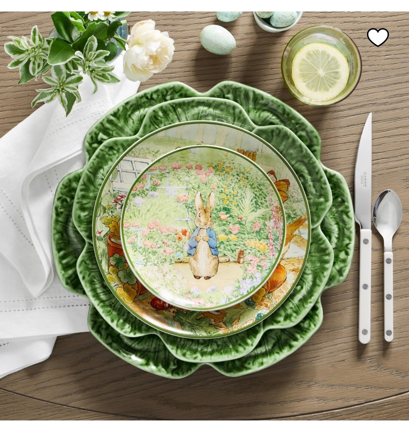 Peter Rabbit™ Mixed Salad Plates

Featuring scenes from Beatrix Potter's The Tale of Peter Rabbit, our salad plates set the stage for heartwarming spring meals

#LTKSeasonal #LTKspringtrends #LTKHome
