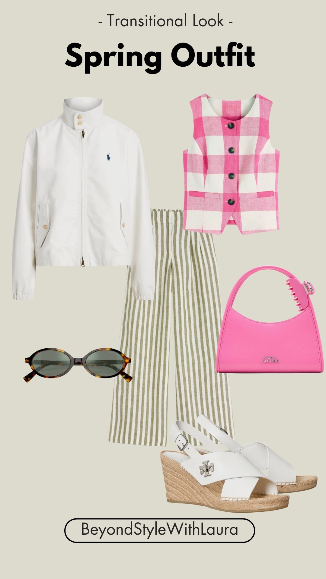 🌷 Spring Outfit | Colorful layers
Calling all the girls navigating that tricky in-between weather. Light layers are the key to transitional outfits you can adjust as the day warms up.
The white pieces keep everything fresh and versatile, while the bubblegum pink adds a playful pop of color that makes the outfit feel fun without being over the top.
An easy casual look for weekends, coffee runs, or even a relaxed office day.

#LTKSeasonal #LTKootd