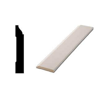 623 1/2 in. x  3 1/4 in. x  96 in. Primed MDF Baseboard Moulding (1-Piece − 8 Total Linear Feet... | The Home Depot