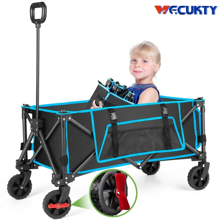 Gathered Collapsible Mini Camping Wagon, Vecukty Portable Foldable Minivan, Utility Grocery Wagon... | Walmart (US)