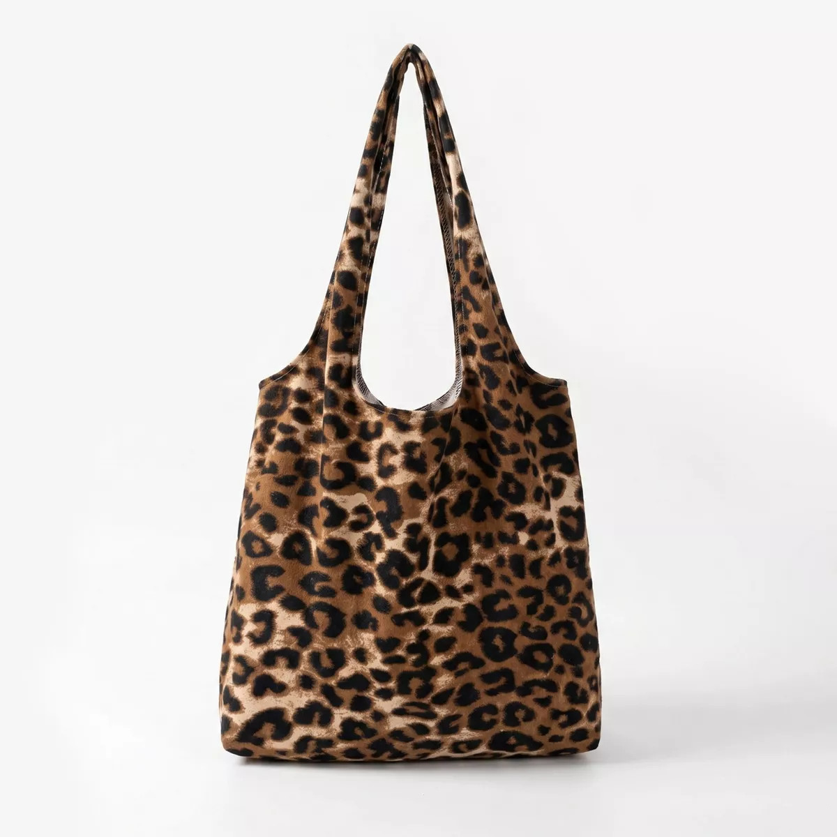 Alilang Leopard Print Slouchy Shoulder Tote Bag Soft Lightweight Large Capacity Everyday Carryall... | Target