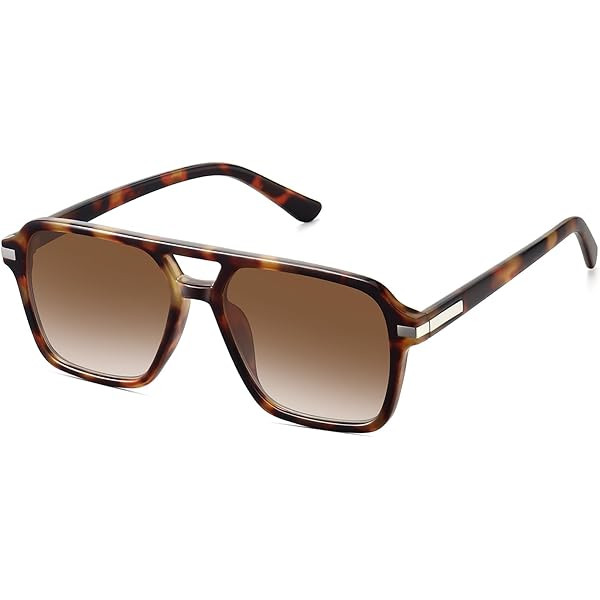 SOJOS Retro Aviator Sunglasses for Women Men,Trendy Rectangle Womens Mens Shades Sun Glasses SJ22... | Amazon (US)