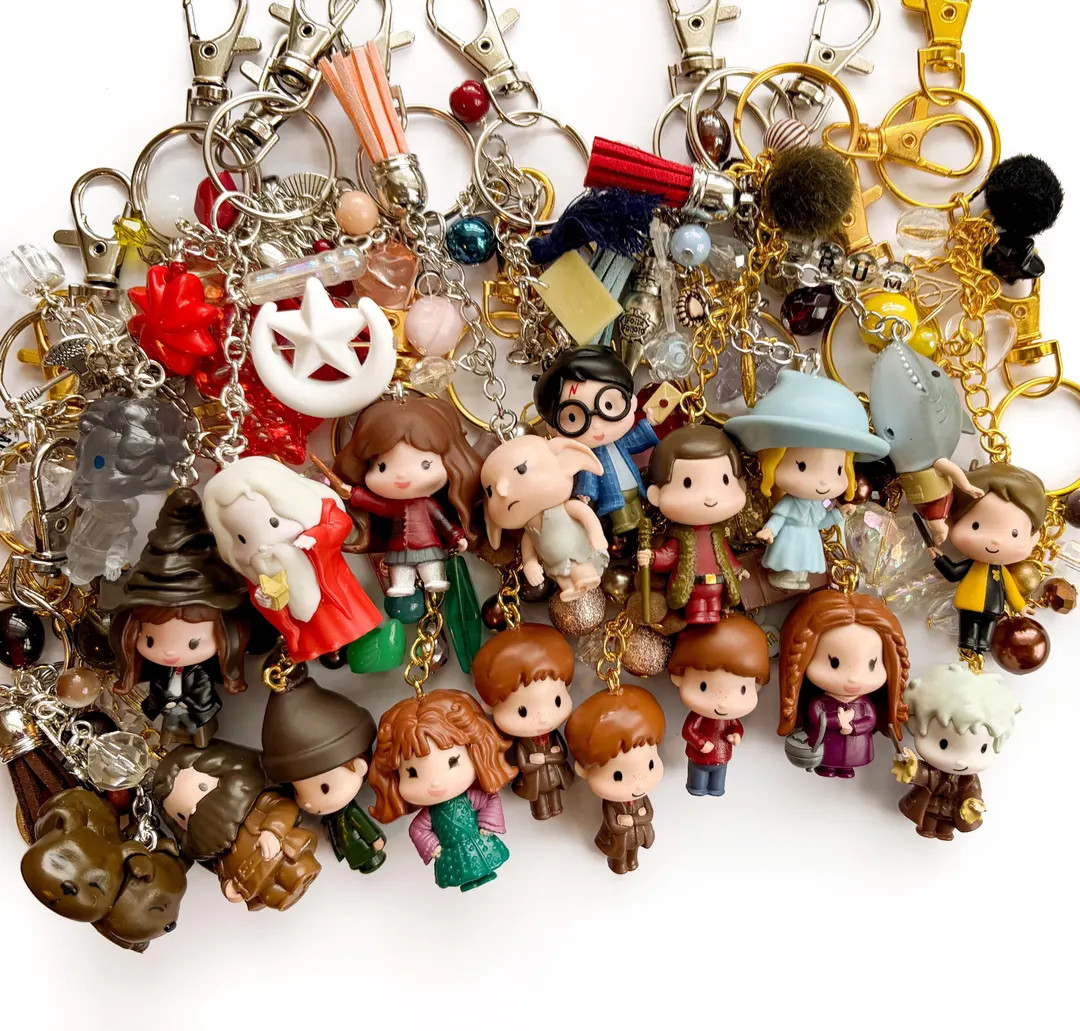 Wizard School VI Upcycled Character Bag Charm Keychain | Etsy (Global)