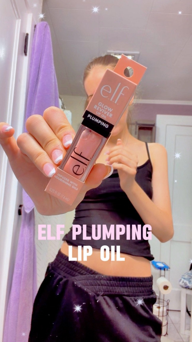 elf cosmetics plumping lip oil👀💖 #elfcosmetics #lipoil #grwm #fyp 

#LTKBeauty #LTKootd #LTKgrwm
