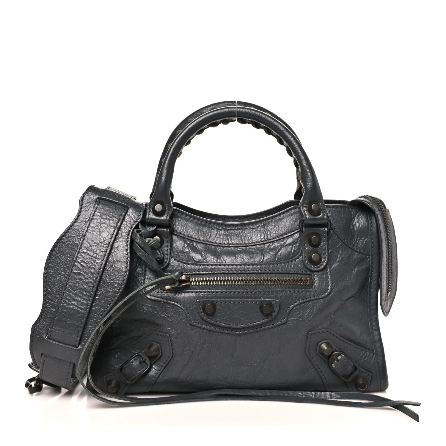 Balenciaga Agneau Classic Hardware Mini City Gris Fossile 1872744 | FASHIONPHILE (US)