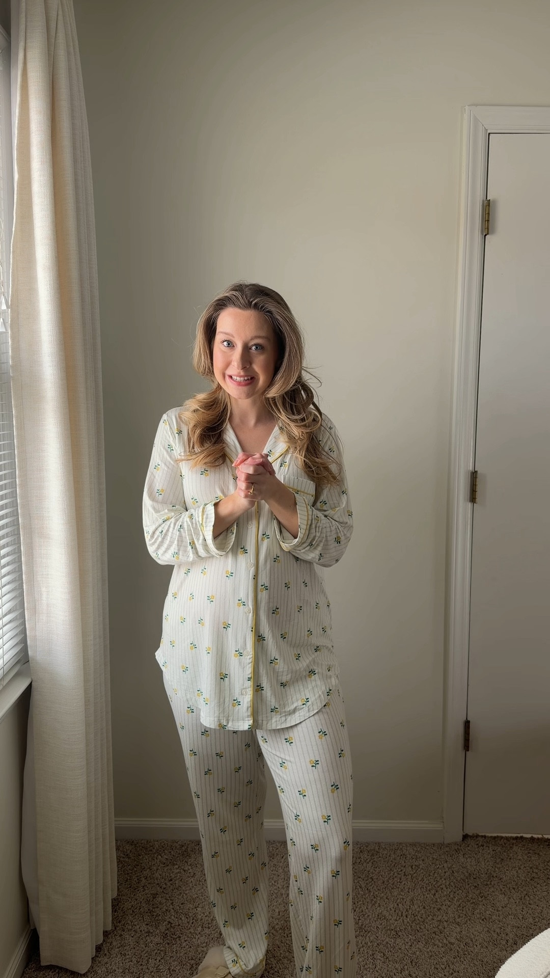 Cozy maternity pajamas 🤰🏼I’m wearing a size small! Maternity pregnant twin mom

#LTKgrwm #LTKmomlife #LTKBump