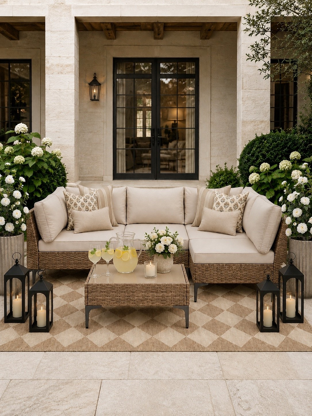 Amazon Outdoor Finds

Follow @farmtotablecreations on Instagram for more home finds, styling ideas, and curated favorites.

This entire outdoor setup is proof that you don’t have to spend designer prices to create a high-end look. From the sectional and outdoor rug to the lanterns, pillows, planters, and decorative accents, these Amazon finds work together to create a warm, inviting space that feels straight out of a luxury design magazine.

The layered neutral tones, woven textures, oversized planters, and cozy lantern glow create the perfect outdoor retreat for relaxing, entertaining, or enjoying a quiet evening at home. These are the kinds of timeless pieces that instantly elevate a patio, porch, or backyard without requiring a complete makeover.

#sectional #outdoorsectional #outdoorfurniture #patiofurniture #outdoorrug #livingroomrug #lanterns #planters #outdoordecor #pillows #throwpillows #vase #stems #homedecor #homefinds #amazonfinds #amazonhome #patiostyling #outdoorliving #neutraldecor #cozyhome #designerlookforless #farmhousestyle #europeanfarmhouse #mcgeestyle #summerdecor #backyardinspiration #porchdecor #outdoorentertaining #homeinspiration

#LTKHome #LTKSaleAlert #LTKSeasonal