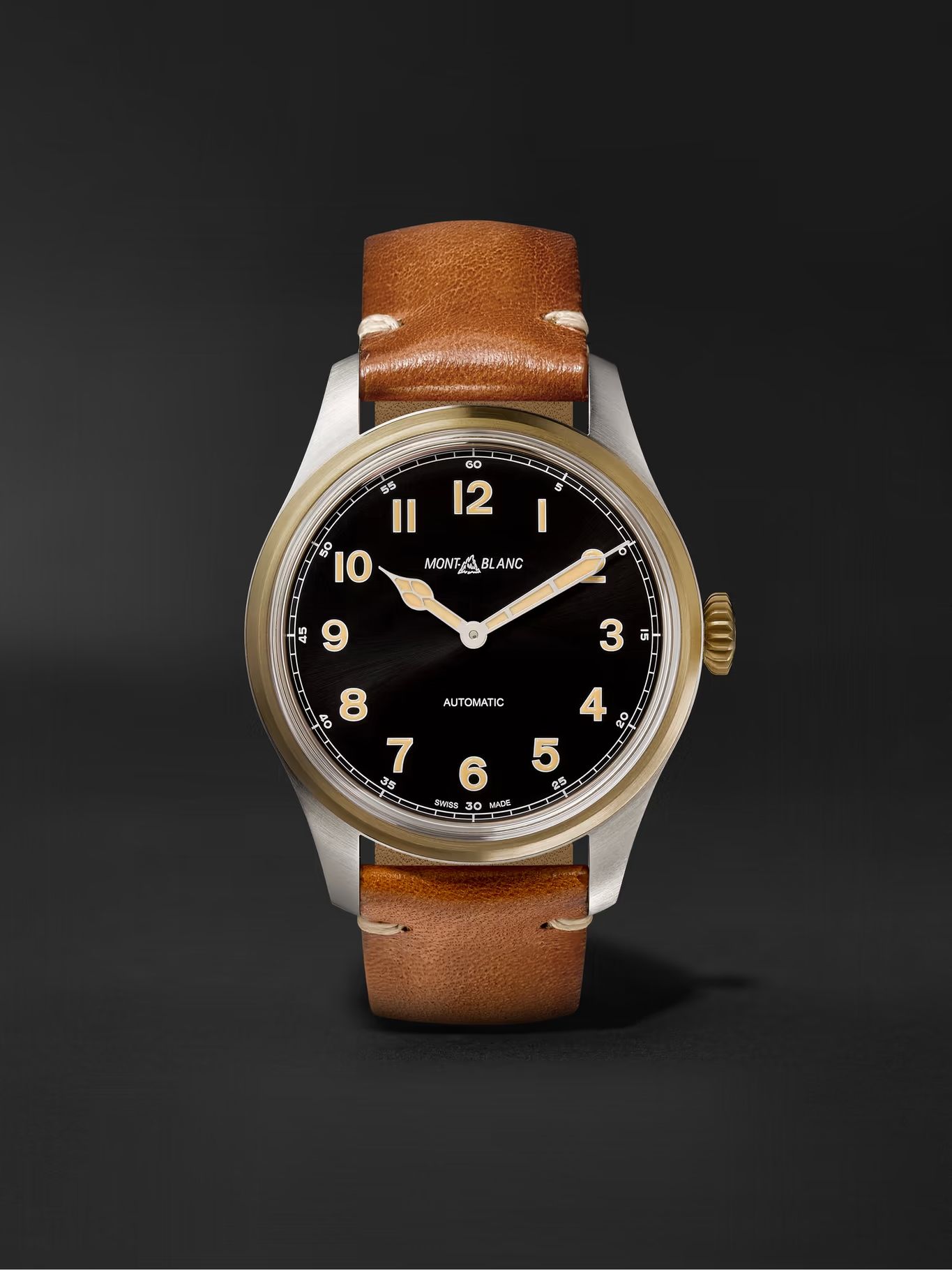 1858 Automatic 40mm Stainless Steel, Bronze and Leather Watch, Ref. No. 117833 | Mr Porter (US & CA)