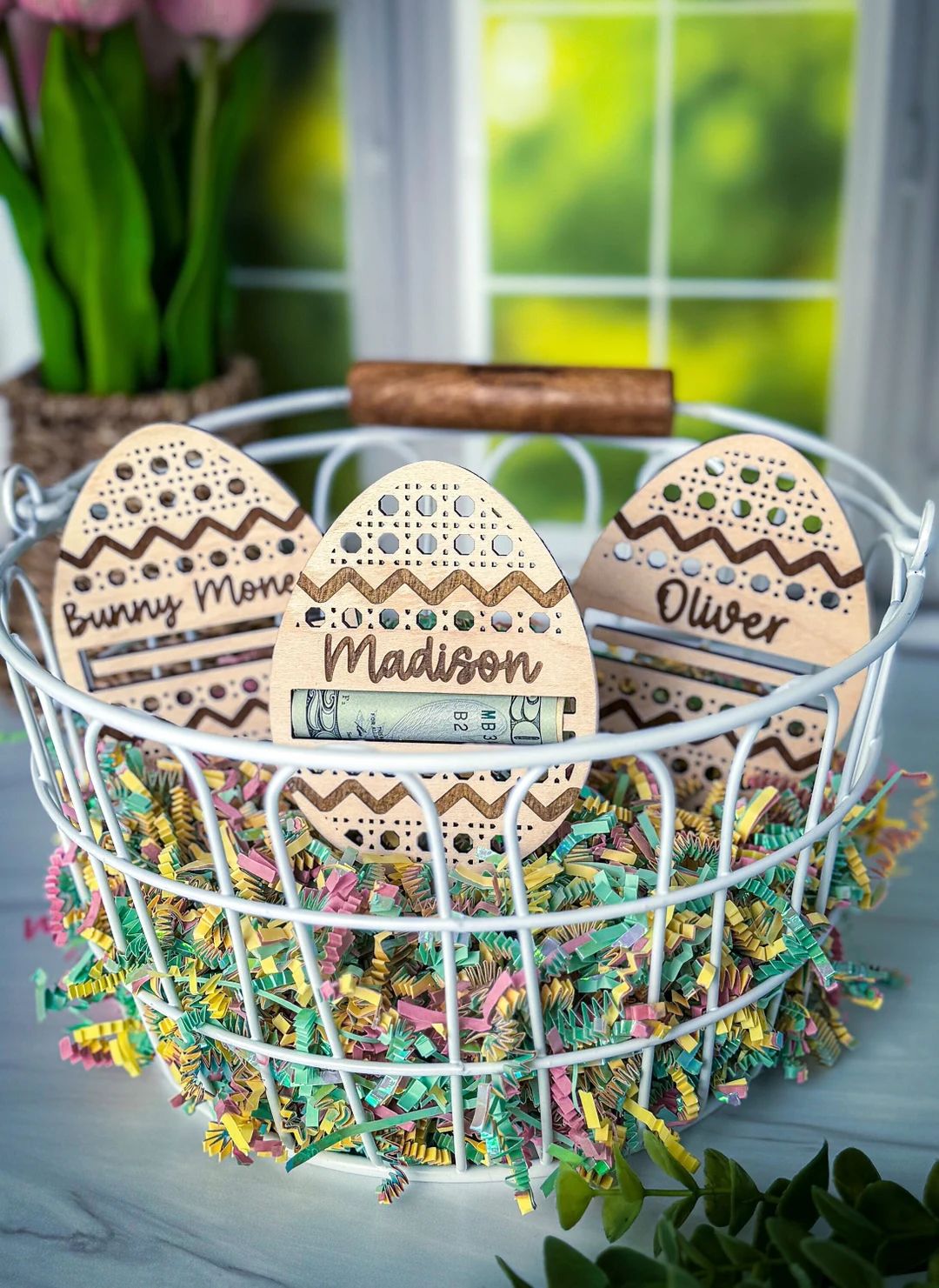 Easter Egg Money Holder, Personalized Easter Basket Tag, Custom Easter Tag, Easter Basket Stuffer... | Etsy (US)