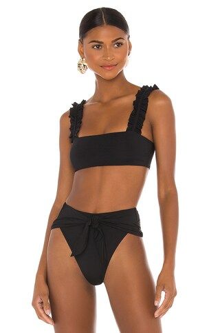 WeWoreWhat Como Bikini Top in Black from Revolve.com | Revolve Clothing (Global)