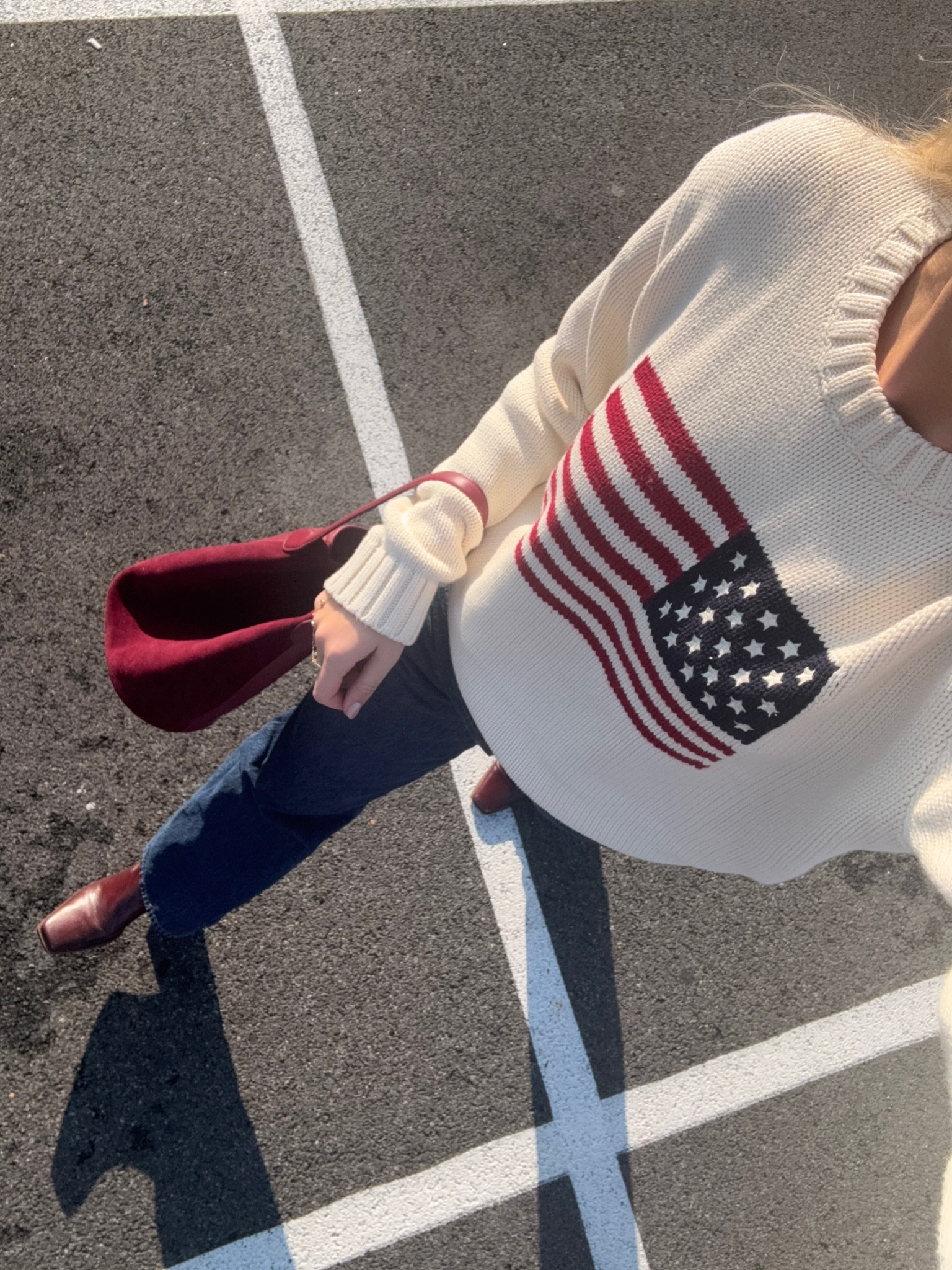 American flag sweater! Exact is Brandy Melville - similar linked! 

#LTKFindsUnder50 #LTKFindsUnder100 #LTKStyleTip