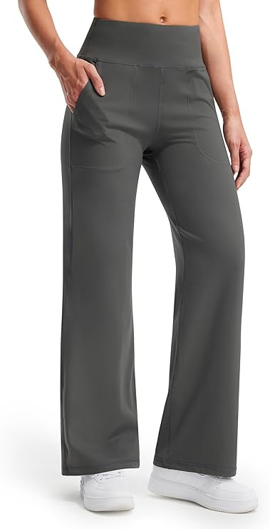 Libin Yoga Pants Women Wide Leg Pants 29"/31" High Waist Comfy Stretch Casual Loose Track Sweatpa... | Amazon (US)