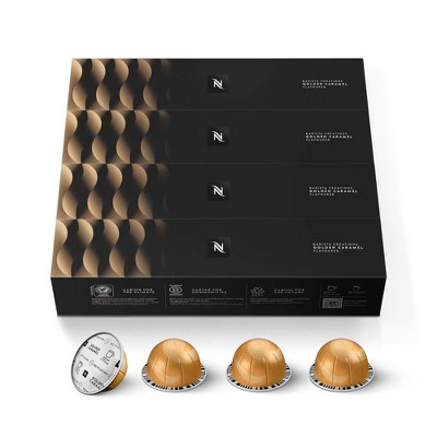 Nespresso Vertuo Golden Caramel Flavored Coffee Capsules Medium Roast - 40ct | Target