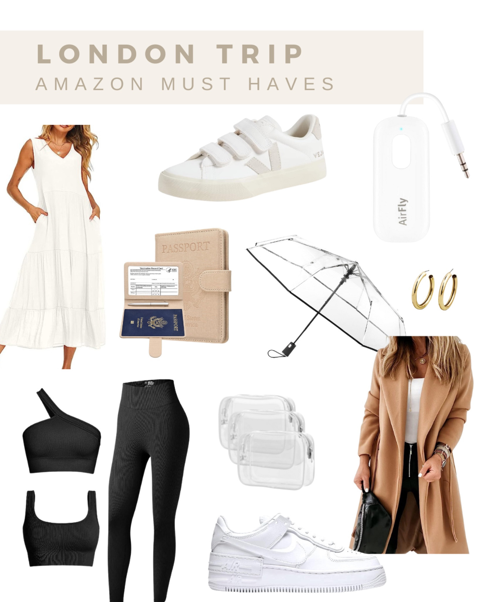 What to wear in London from Nike to veja tennis shoes, to a peacoat, and my favorite travel accessories! 

#London #LondonOutfits #NikeTennisShoes #TanJacket #WhiteDress #Passport #TravelAccessories #WorkOutside #WalkingShoes 


#LTKeurope #LTKunder50 #LTKunder100